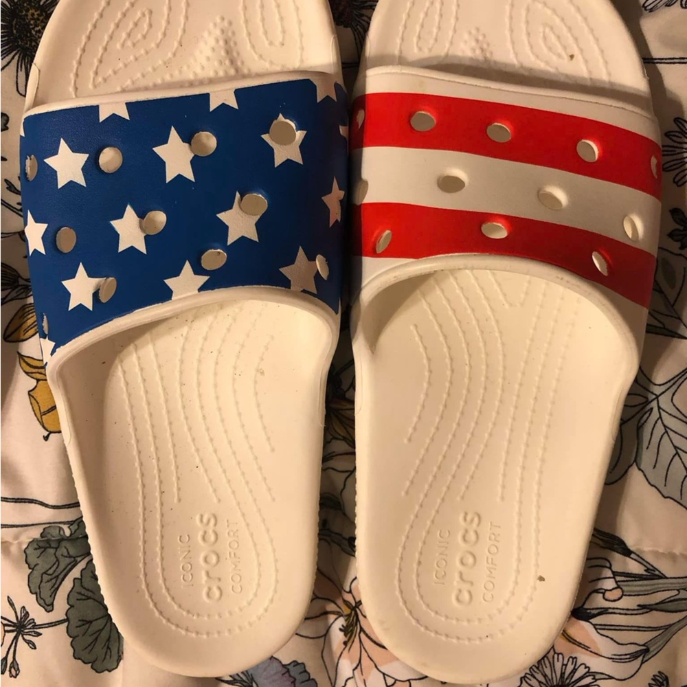 American Flag crocs